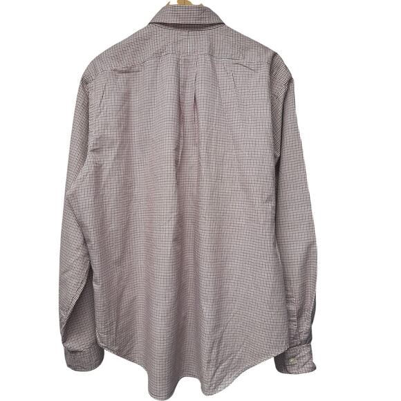 Ralph Lauren Polo Red Black Check Plaid 17 x 36/37 Button Down Shirt Classic Fit - Picture 4 of 7